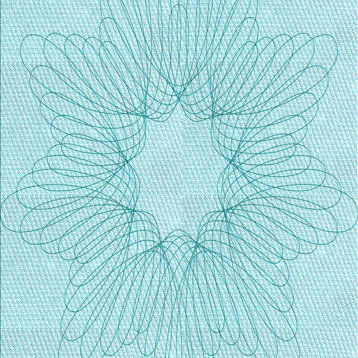 Patterned Diamond Blue Rug, pat3356lblu