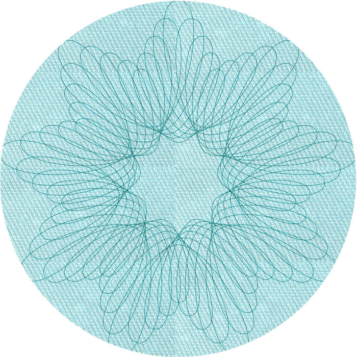 Square Patterned Diamond Blue Rug, pat3356lblu