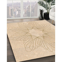 Patterned Moccasin Beige Rug, pat3356org