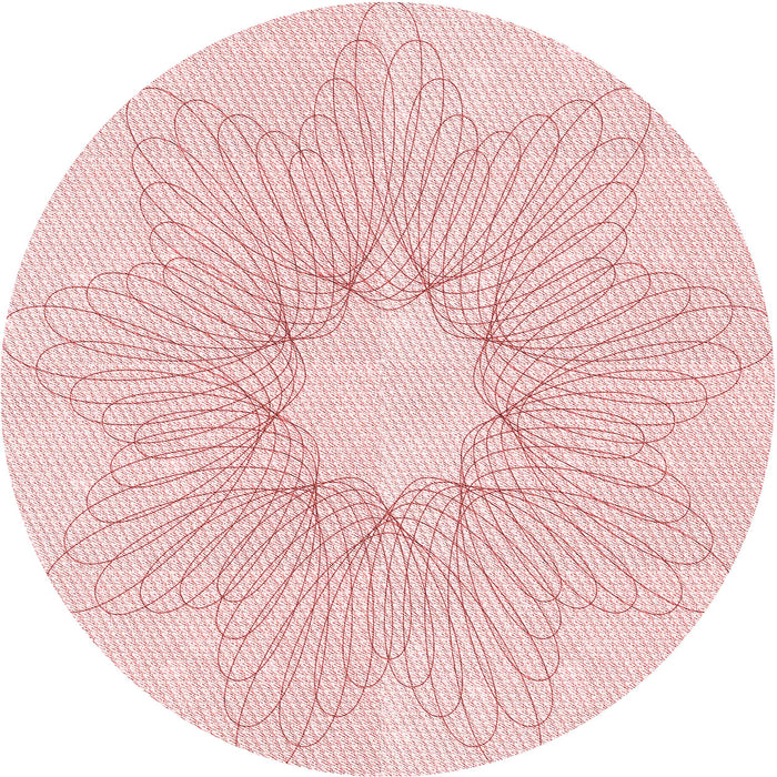 Square Patterned Pastel Red Pink Rug, pat3356rd