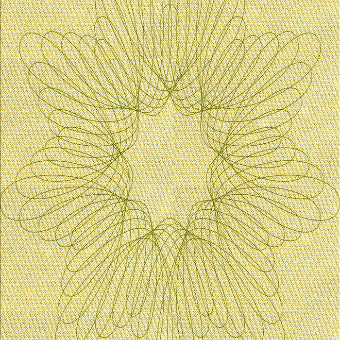 Patterned Sun Yellow Rug, pat3356yw