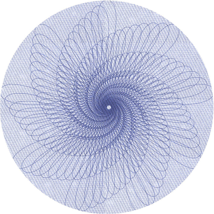 Square Patterned Lavender Blue Rug, pat3357blu