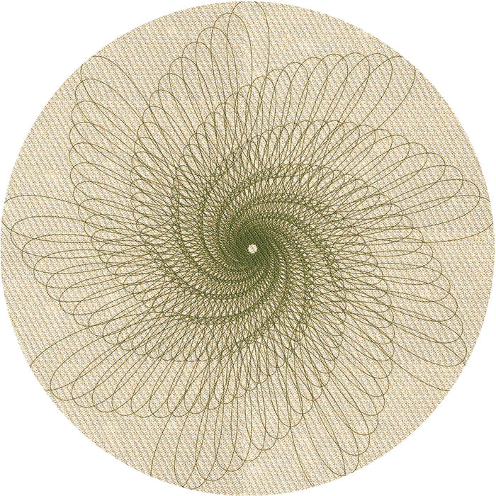 Square Patterned Peach Beige Rug, pat3357brn