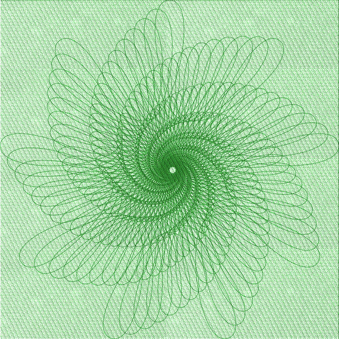 Round Machine Washable Transitional Mint Green Rug, wshpat3357grn