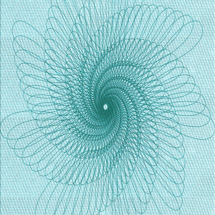 Patterned Electric Blue Rug, pat3357lblu