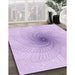 Patterned Purple Rug in Family Room, pat3357pur