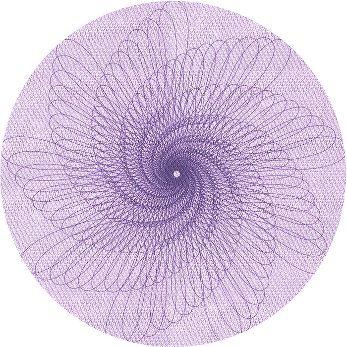 Square Machine Washable Transitional Purple Rug in a Living Room, wshpat3357pur