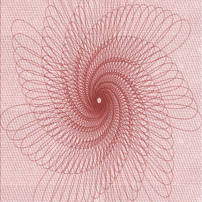 Patterned Pastel Red Pink Rug, pat3357rd