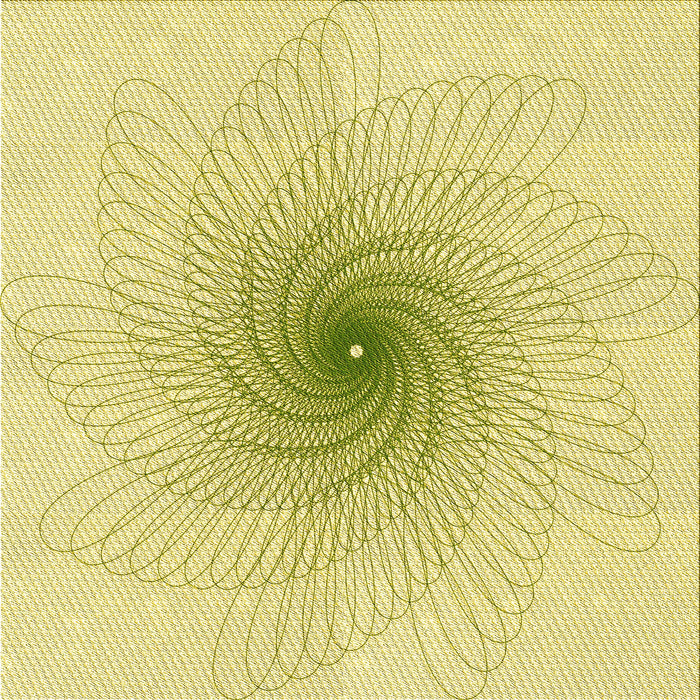 Round Machine Washable Transitional Sun Yellow Rug, wshpat3357yw