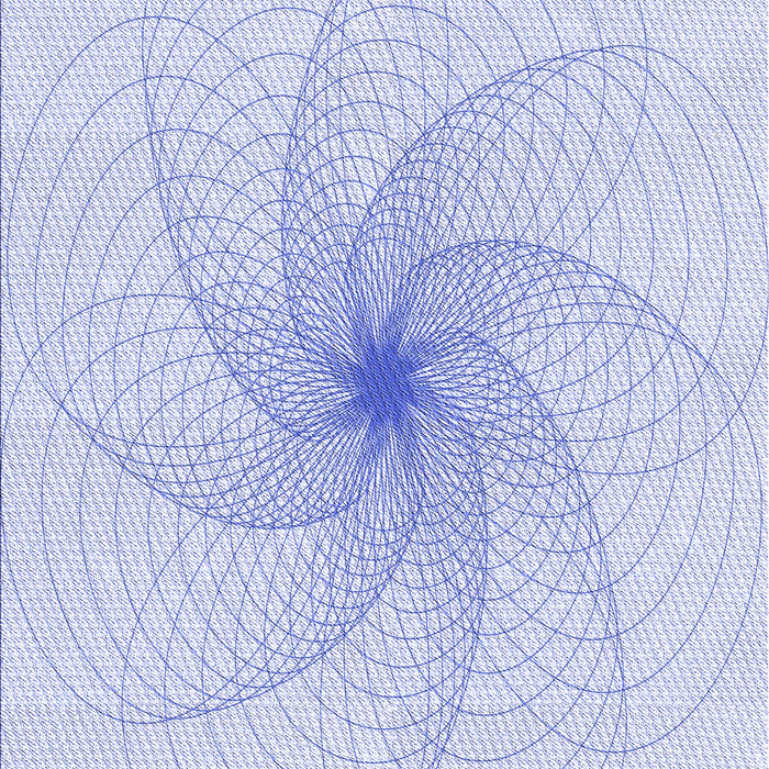 Patterned Lavender Blue Rug, pat3358blu