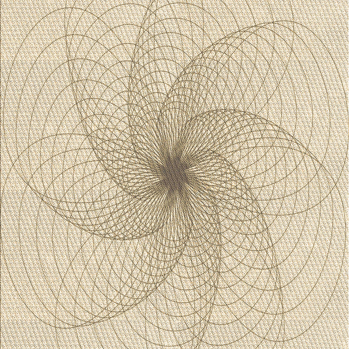 Patterned Moccasin Beige Rug, pat3358brn