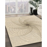 Patterned Moccasin Beige Rug, pat3358brn