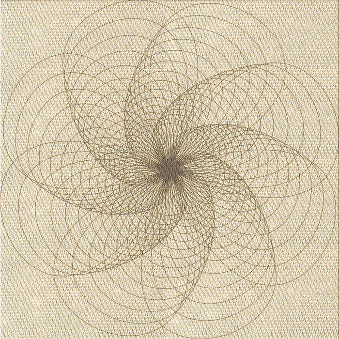 Round Machine Washable Transitional Moccasin Beige Rug, wshpat3358brn