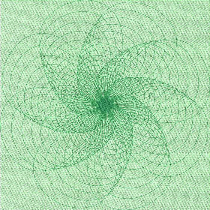 Round Machine Washable Transitional Mint Green Rug, wshpat3358grn