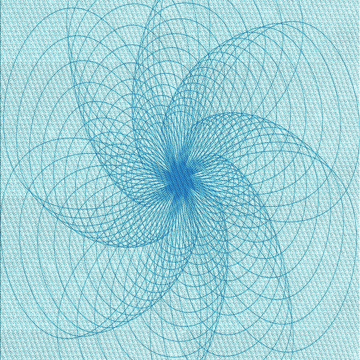 Patterned Diamond Blue Rug, pat3358lblu