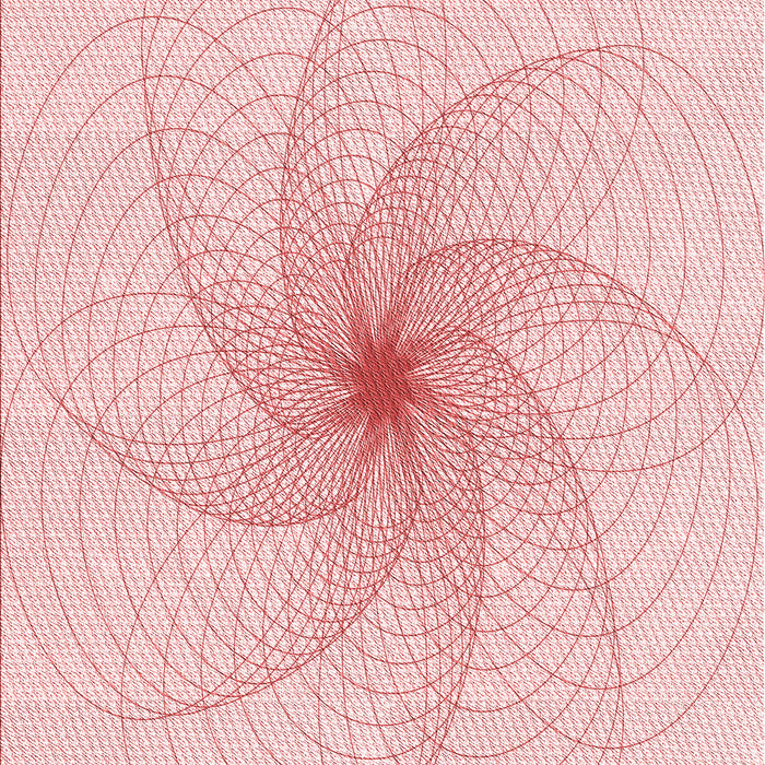 Patterned Pastel Red Pink Rug, pat3358rd