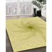 Machine Washable Transitional Yellow Rug in a Family Room, wshpat3358yw