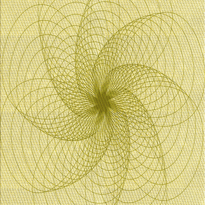 Patterned Yellow Rug, pat3358yw