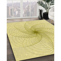 Patterned Yellow Rug, pat3358yw