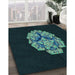 Machine Washable Transitional Black Rug in a Family Room, wshpat3359lblu