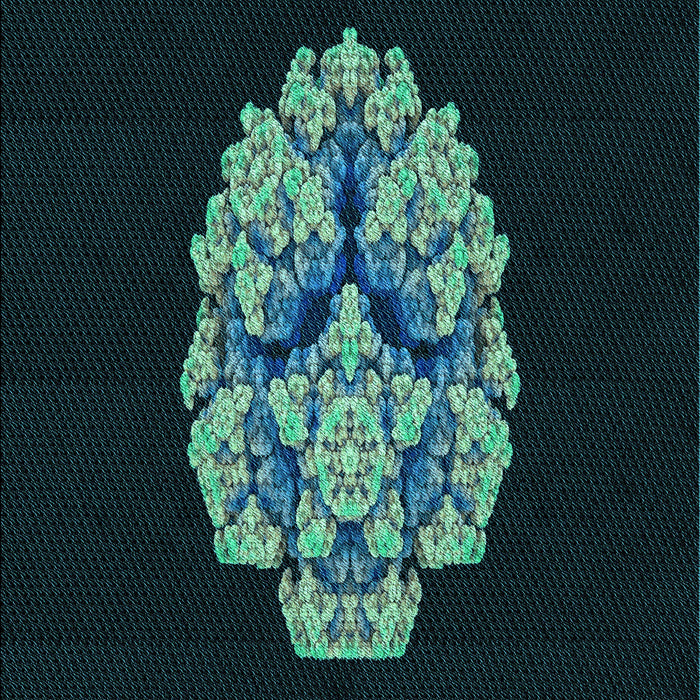 Patterned Black Rug, pat3359lblu