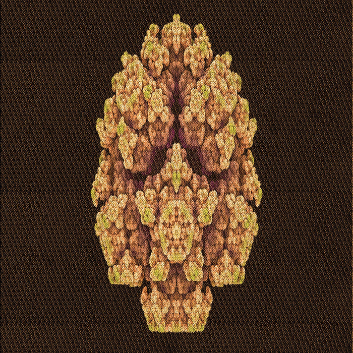 Patterned Saddle Brown Rug, pat3359org