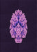 Patterned Deep Purple Rug, pat3359pur