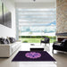 Machine Washable Transitional Deep Purple Rug in a Kitchen, wshpat3359pur