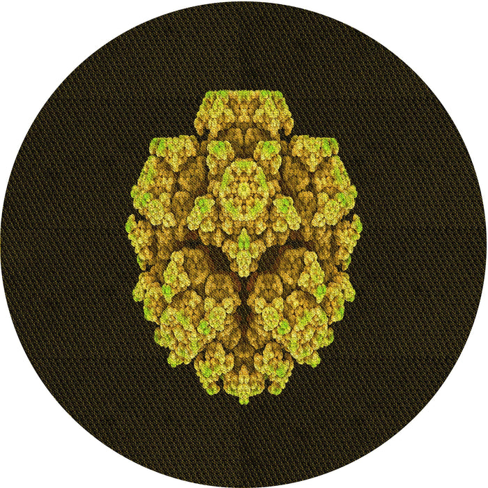 Square Machine Washable Transitional Oak Brown Rug in a Living Room, wshpat3359yw