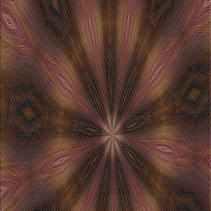 Patterned Sienna Brown Novelty Rug, pat335