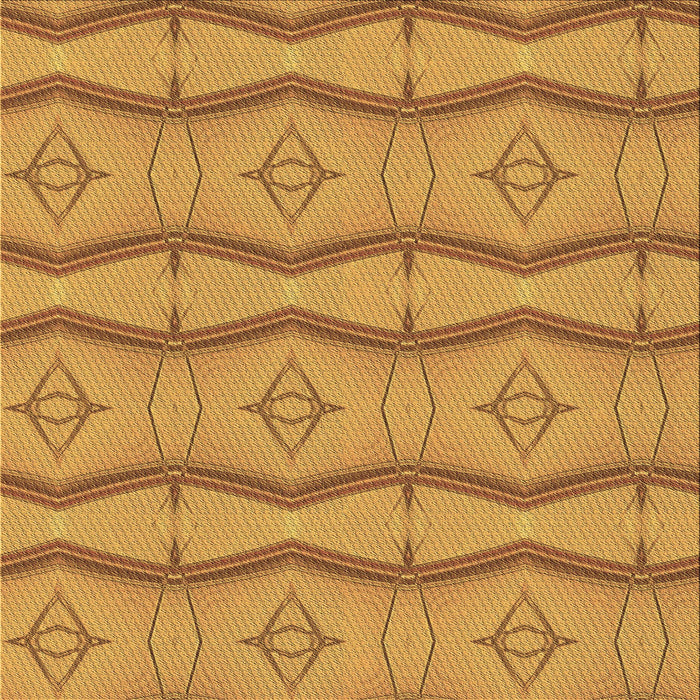 Round Patterned Sedona Brown Rug, pat336brn