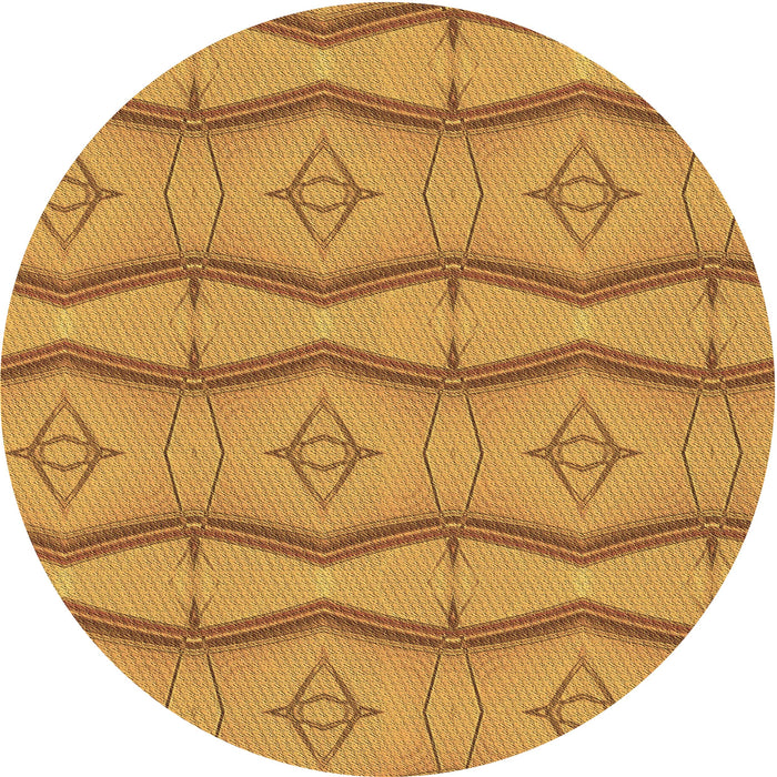 Square Patterned Sedona Brown Rug, pat336brn