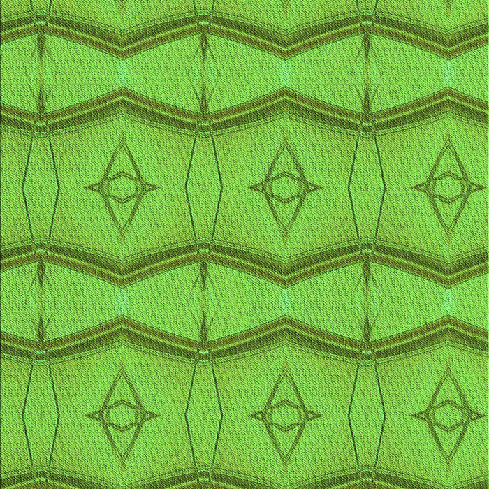 Machine Washable Transitional Bright Green Rug, wshpat336grn