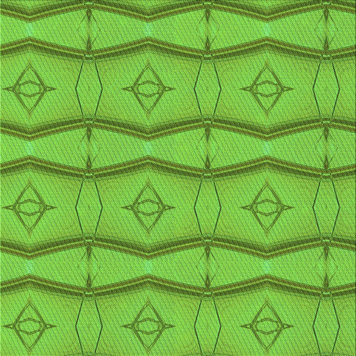 Round Machine Washable Transitional Bright Green Rug, wshpat336grn