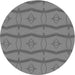 Square Patterned Ash Gray Rug, pat336gry