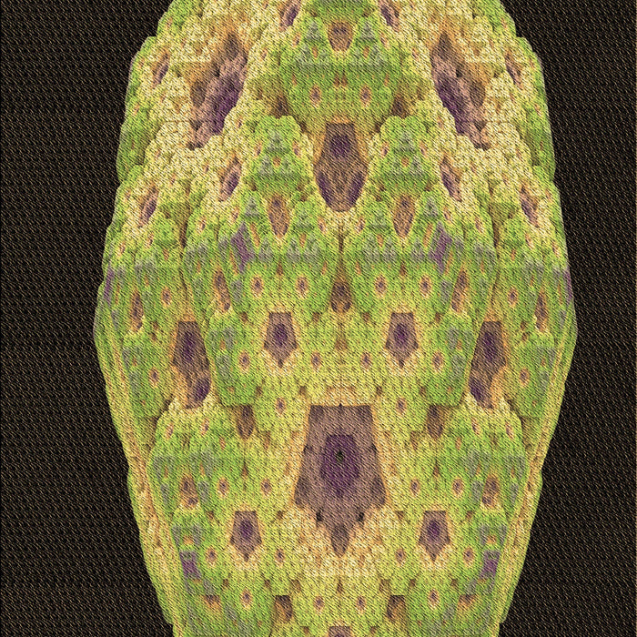 Patterned Midnight Gray Rug, pat3360brn