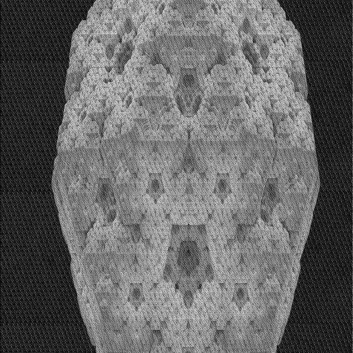 Patterned Charcoal Black Rug, pat3360gry