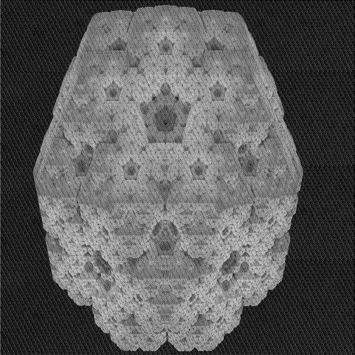 Round Patterned Charcoal Black Rug, pat3360gry