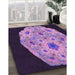 Machine Washable Transitional Orchid Purple Rug in a Family Room, wshpat3360pur