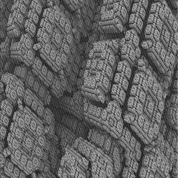 Patterned Dark Gray Black Rug, pat3361gry