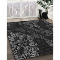Patterned Carbon Gray Rug, pat3362gry