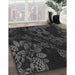 Patterned Carbon Gray Rug in Family Room, pat3362gry