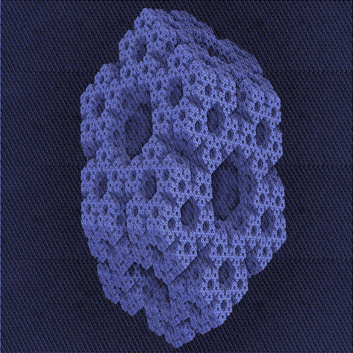 Round Machine Washable Transitional Night Blue Rug, wshpat3363blu