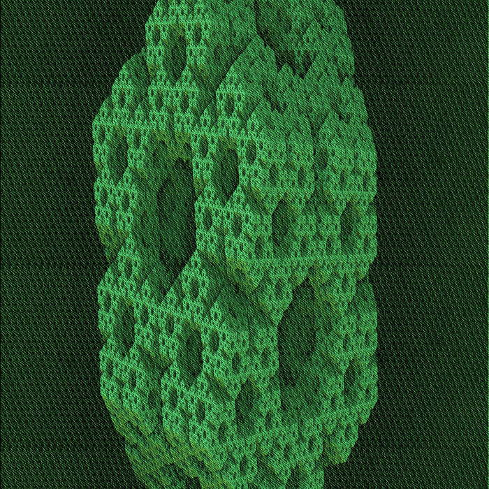 Patterned Green Rug, pat3363grn