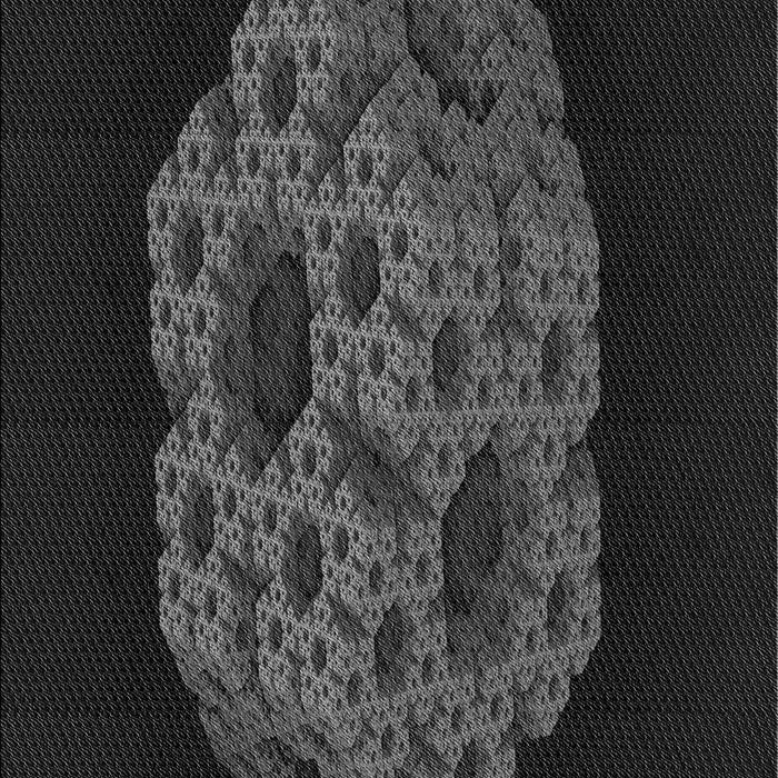 Patterned Midnight Gray Rug, pat3363gry