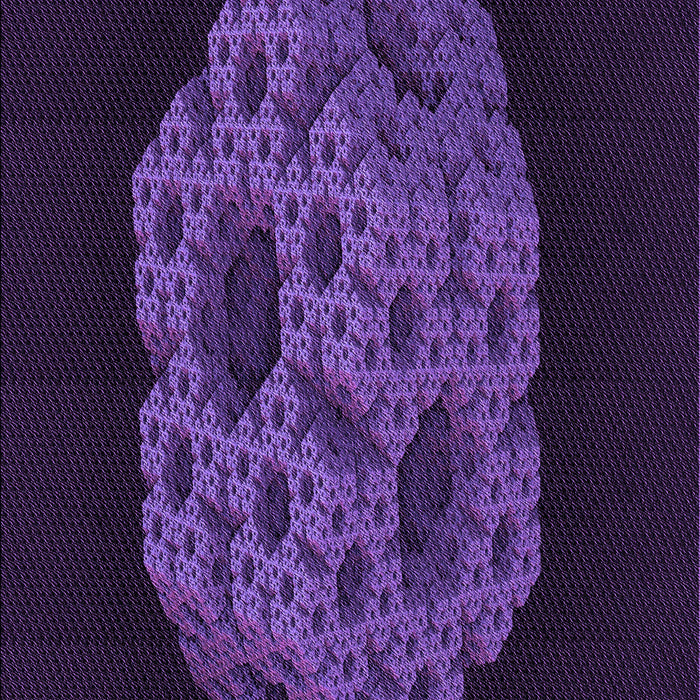 Machine Washable Transitional Deep Purple Rug, wshpat3363pur