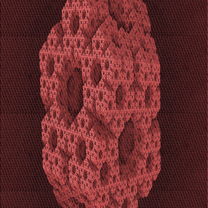 Patterned Red Rug, pat3363rd