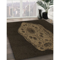 Patterned Red Brown Rug, pat3364brn