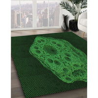 Patterned Green Rug, pat3364grn