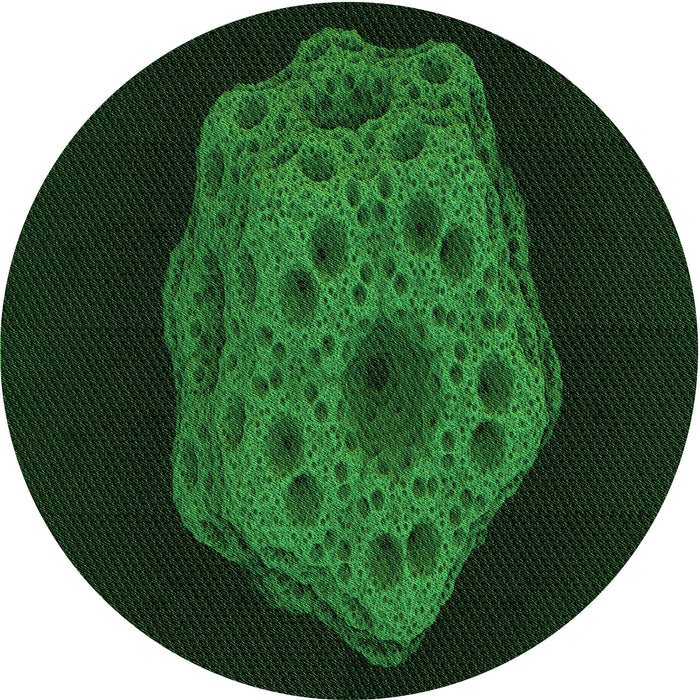 Square Machine Washable Transitional Green Rug in a Living Room, wshpat3364grn